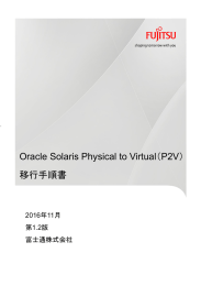 Oracle Solaris Physical to Virtual（P2V）移行手順書