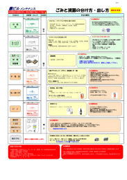 ごみと資源の分け方・出し方