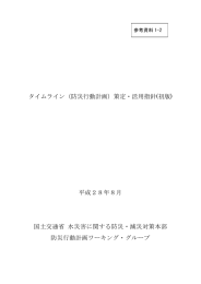 タイムライン（防災行動計画）策定・活用指針(初版)