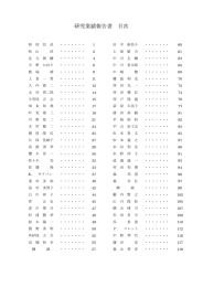 研究業績報告書 目次