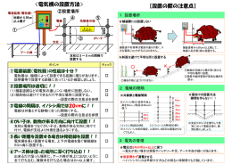 電気柵設置・点検マニュアル