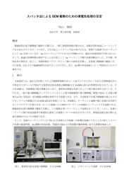 スパッタ法による SEM 観察のための導電性処理の目安