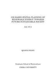 GIS-BASED SPATIAL PLANNING OF RENEWABLE
