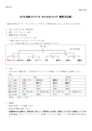 北信U-13リーグチャンピオンシップ組み合わせ