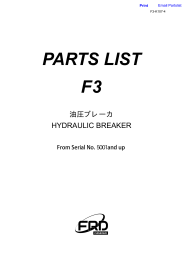 PARTS LIST F3