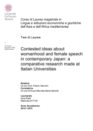 a comparative research made at Italian Universities