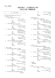 一般社団法人 日本塑性加工学会 平成24 年度 事業報告書