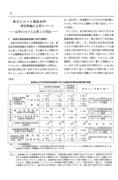 最近における建設材料