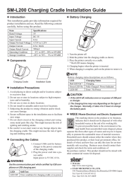 SM-L200 Charging Cradle Installation Guide