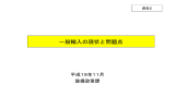 一般輸入の現状と問題点