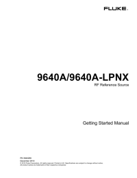 9640A/9640A-LPNX - Fluke Calibration