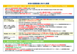 女性の活躍促進に向けた施策