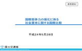 参考資料2 国際競争力の強化に係る社会資本に関する