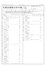 札幌証券取引所日報