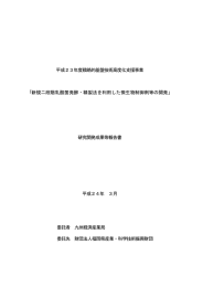 新規二段階乳酸菌発酵・精製法を利用した微生