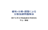 緩和+分解+調整による 分散協調問題解決