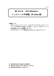 インストール手順書 (Windows 版)