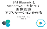 IBM Bluemix と AlchemyAPI を使って 画像認識 アプリケーションを作る