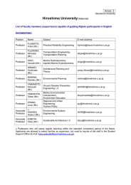 Profiles of Faculty and Research Scholars