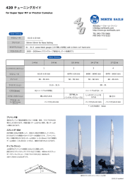 420 チューニングガイド - North Sails Japan