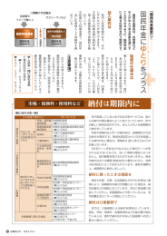で国民年金にゆとりをプラス、市税・保険料・使用料など 納付は