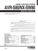 SERVICE MANUAL HOME THEATER SYSTEM AVR-S80/NX-SW80