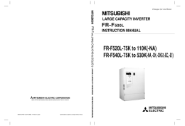 FR-F500L LARGE CAPACITY INVERTER