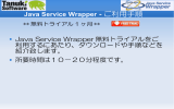 無料トライアルご利用手順 - Java Service Wrapper