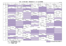 平成 28 年度 後期 神楽坂校舎 ターミナル室 時間割