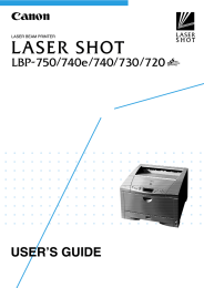 LBP-750/740e/740/730/720 User`s Guide