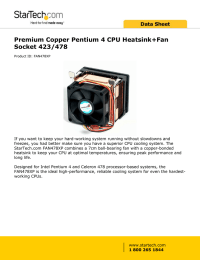 Premium Copper Pentium 4 CPU Heatsink+Fan Socket 423/478