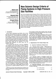 New Seismic Design Criteria of Piping Systems in High口 Pressure