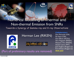 Numerical Modeling of Thermal and Non