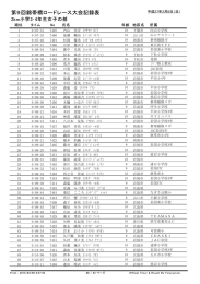 3・4年生 - 第11回錦帯橋ロードレース