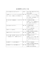 にきびチェックシート
