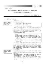 学ぶ意欲を高め 確かな学力をはぐくむ 授業の創造