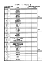 【ペン習字トレーニング】エントリー表