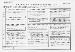 各種 「警報」 発令 ・ 災害発生時の児童の登下校について