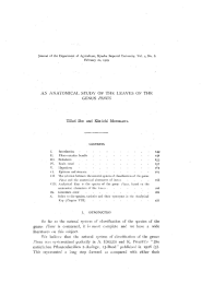 X\ ANATOMICAL STUDY OF THE LEAVES OF THE GENUS PINUS