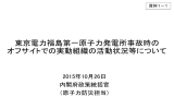 東京電力福島第一原子力発電所事故時の オフサイトでの実動組織の