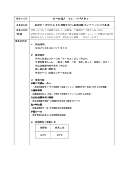 NPO法人 フルーツバスケット 高校生・大学生による地域社会へ参画活動