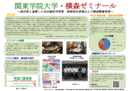 【横森ゼミナール】中間報告資料（PDF形式 451KB）