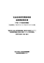 「前頭前野機能の発達・改善システムの研究開発」（PDF:675KB）