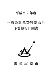 一般会計予算執行計画書（PDF：2151KB）