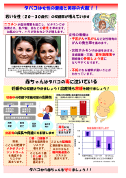 たばこは女性の健康と美容の大敵！！ [209KB pdfファイル]