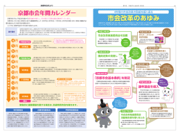 京都市会年間カレンダ~ー