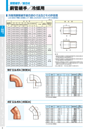 銅管継手／冷媒用