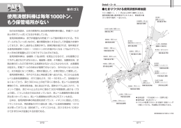 使用済燃料棒は毎年1000トン、 もう保管場所がない