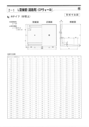 L型擁壁(道路用)(CPウォール)