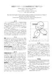 制服のスカート丈は痴漢被害を予測するか